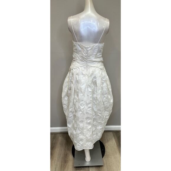 NWT CECILIE BAHNSEN Jeorge Jacquard Bustier Midi-Dress Size 6 $1,820 - Picture 7 of 9